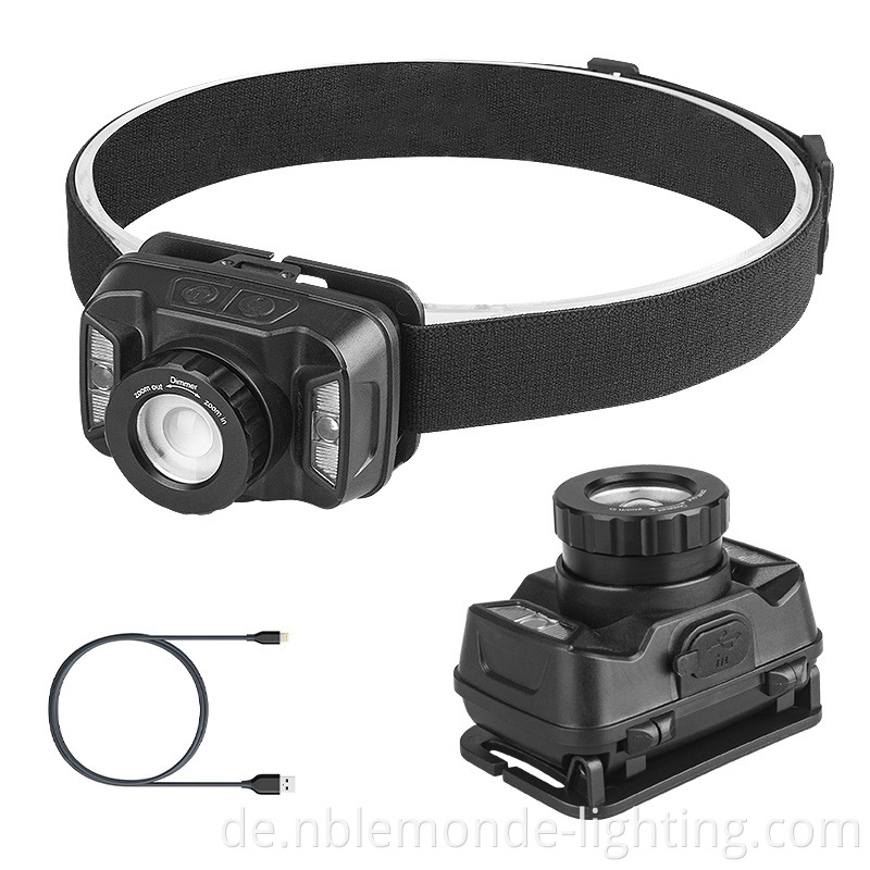 Chargeable Zoom Sensor Head Torch